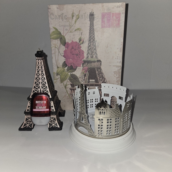 Bath & Body Works Other - Bath & Body Works Eiffel Tower Sanitizer Holder, Candle Holder, And Book Safe